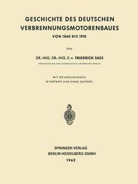 Cover image for Geschichte des Deutschen Verbrennungsmotorenbaues: Von 1860 bis 1918