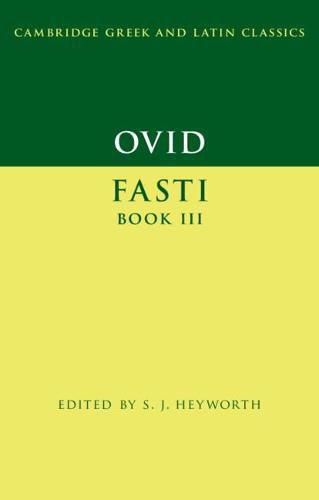 Cover image for Ovid: Fasti Book 3