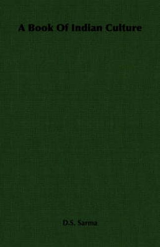 Cover image for A Book Of Indian Culture