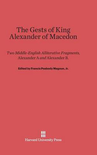 The Gests of King Alexander of Macedon