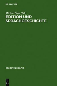 Cover image for Edition und Sprachgeschichte