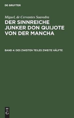 Cover image for Des Zweiten Teiles Zweite Halfte