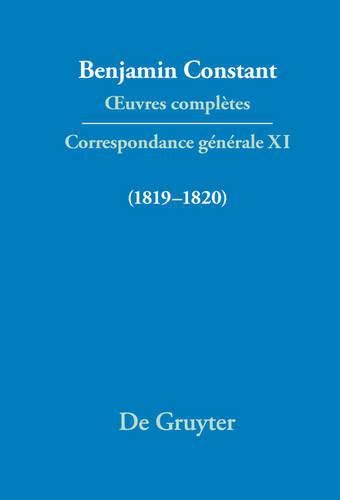 Cover image for Correspondance generale 1819-1820