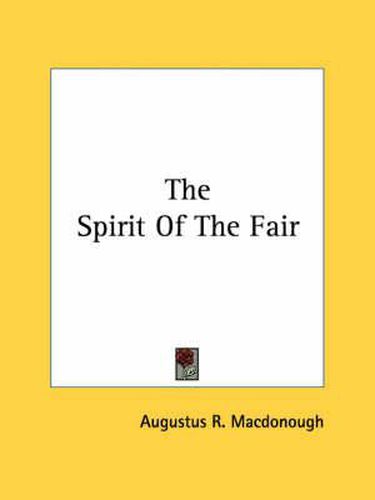 Cover image for The Spirit of the Fair