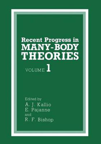 Cover image for Recent Progress in MANY-BODY THEORIES