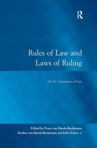 Cover image for Rules of Law and Laws of Ruling: On the Governance of Law