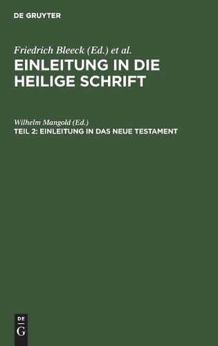 Cover image for Einleitung in Das Neue Testament