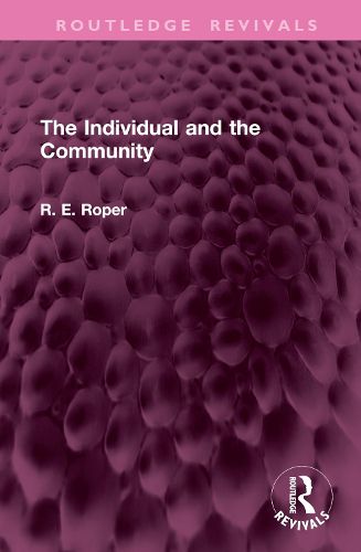 The Individual and the Community