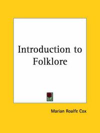 Cover image for Introduction to Folklore (1904)