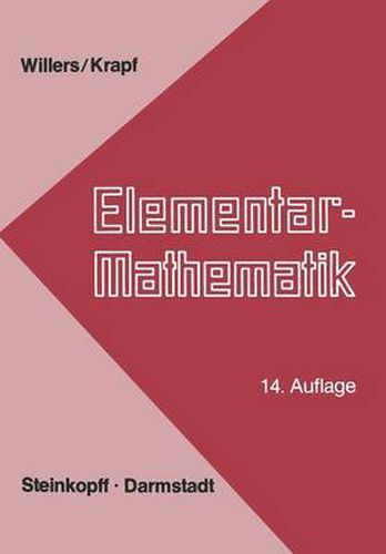 Cover image for Elementar-Mathematik: Ein Vorkurs Zur Hoeheren Mathematik