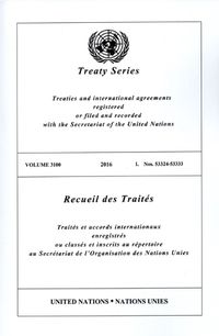 Cover image for Treaty Series 3100