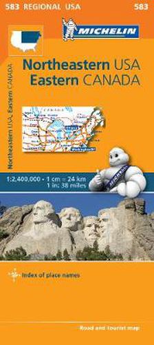 Cover image for Northeastern USA, Eastern Canada - Michelin Regional Map 583: Map