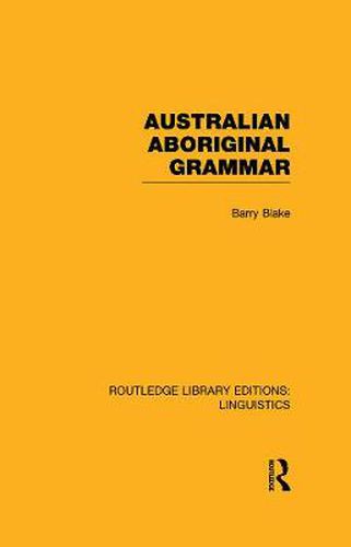 Cover image for Australian Aboriginal Grammar