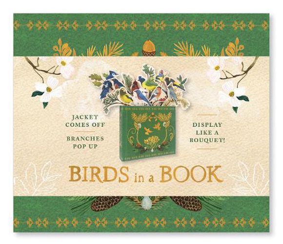 Cover image for Birds in a Book (A Bouquet in a Book): Jacket Comes Off. Branches Pop Up. Display Like a Bouquet!