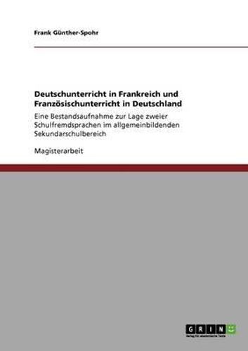 Cover image for Deutschunterricht in Frankreich und Franzoesischunterricht in Deutschland