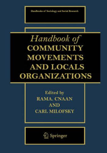 Cover image for Handbook of Community Movements and Local Organizations