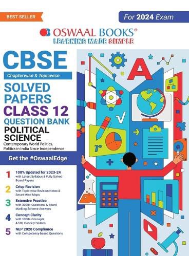 Cover image for Oswaal CBSE Chapterwise & Topicwise Question Bank Class 12 Political Science Book (For 2023-24 Exam)