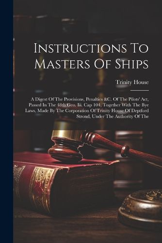 Cover image for Instructions To Masters Of Ships