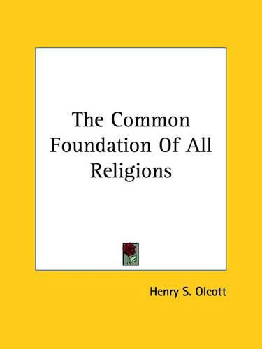 Cover image for The Common Foundation of All Religions