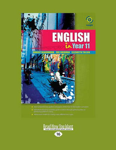 Cover image for English in Year 11