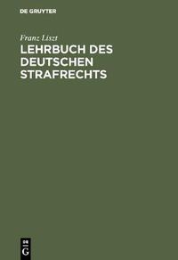 Cover image for Lehrbuch des deutschen Strafrechts