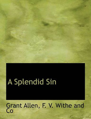 Cover image for A Splendid Sin