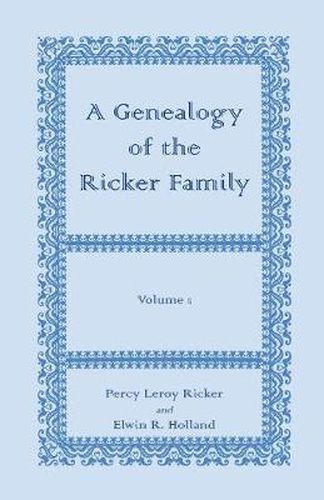 Cover image for A Genealogy of the Ricker Family