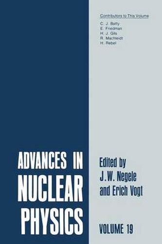 Cover image for Advances in Nuclear Physics: Volume 19