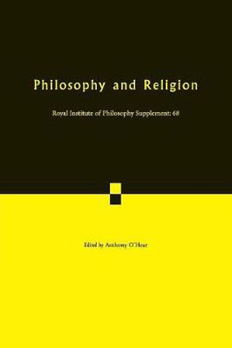 Cover image for Philosophy and Religion