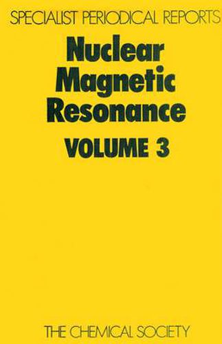 Cover image for Nuclear Magnetic Resonance: Volume 3