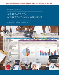 Cover image for ISE A Preface to Marketing Management