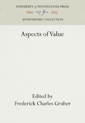 Cover image for Aspects of Value