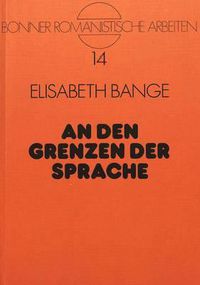 Cover image for Grenzen Der Sprache: Studien Zu Georges Bataille