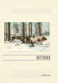 Cover image for Vintage Lined Notebook Greetings from South Royalton, Maple Sugaring