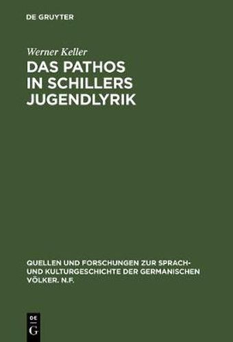 Cover image for Das Pathos in Schillers Jugendlyrik