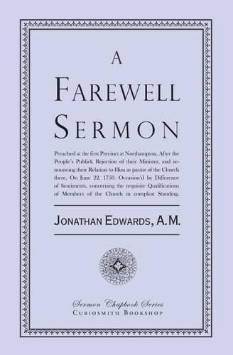 Cover image for A Farewell Sermon