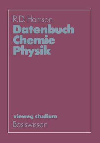 Cover image for Datenbuch Chemie Physik