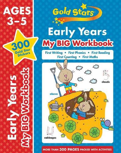 Cover image for Gold Stars Early Years My BIG Workbook (Includes 300 gold star stickers, Ages 3 - 5)