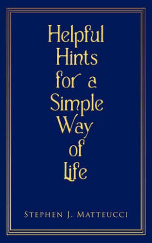 Cover image for Helpful Hints for a Simple Way of Life