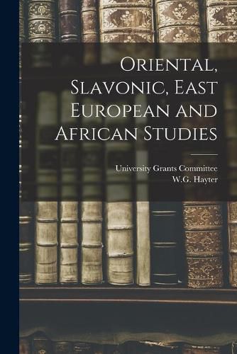 Cover image for Oriental, Slavonic, East European and African Studies