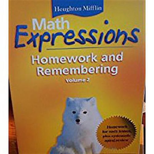 Cover image for Math Expressions: Hmewk&rembr Consm L4 V2