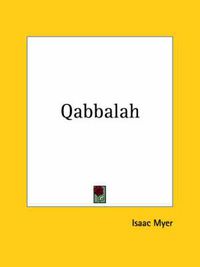 Cover image for Qabbalah (1888)