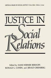 Cover image for Justice in Social Relations