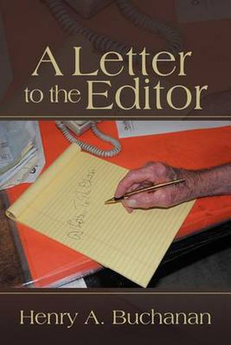 Cover image for A Letter to the Editor