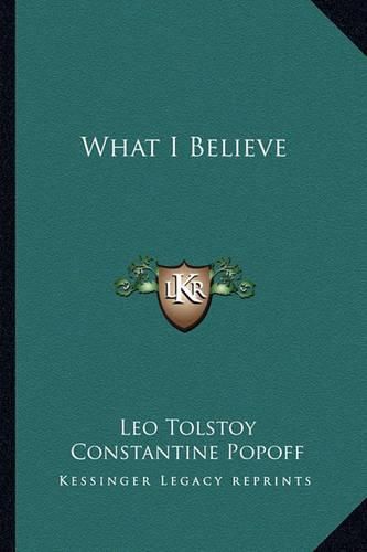 Cover image for What I Believe