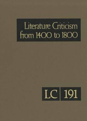 Cover image for Literature Criticism from 1400 to 1800