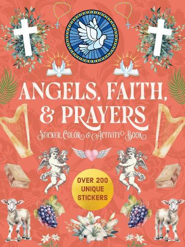 Cover image for Angels, Faith & Prayers Sticker, Color & Activity Book