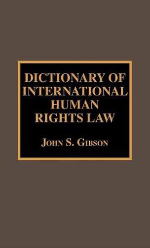 Dictionary of International Human Rights Law