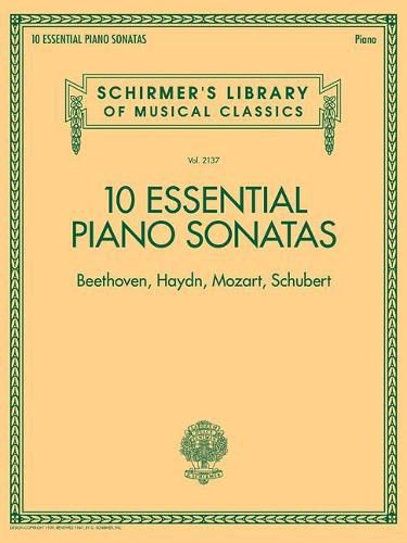 Cover image for 10 Essential Piano Sonatas: Beethoven Haydn Mozart Schubert