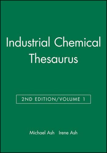 Cover image for Industrial Chemical Thesaurus